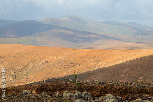 Fuerteventura Island volcanic landscape