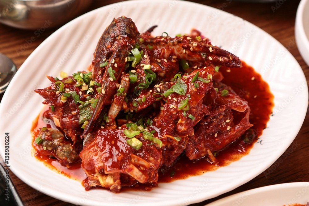 Fototapeta premium spicy marinated crab