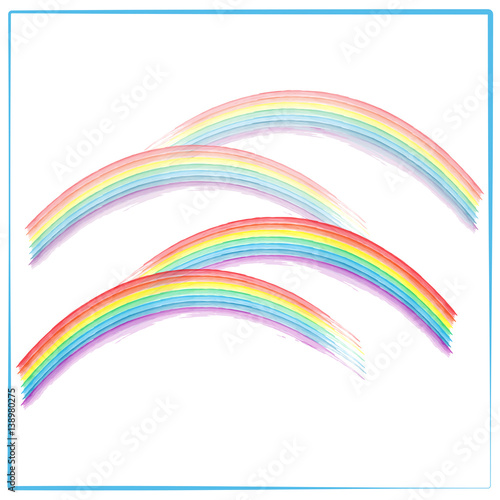 Rainbow on sky sign