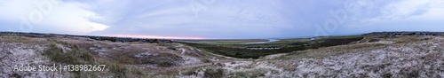 panoramic sunset at the danish island of fanoe