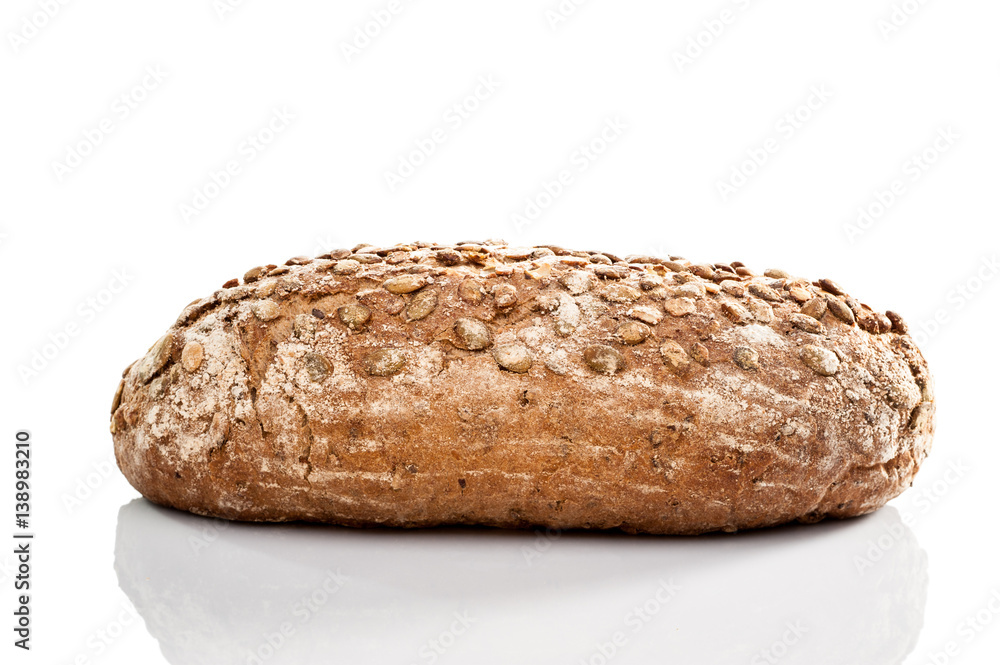 bread loaf on white background bread loaf on white background