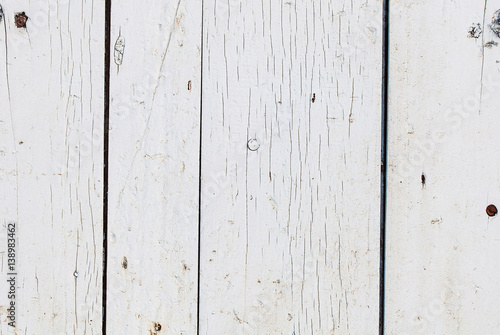 Old white wooden wall texture for background use