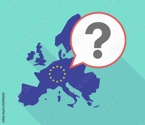 EU map with a question sign