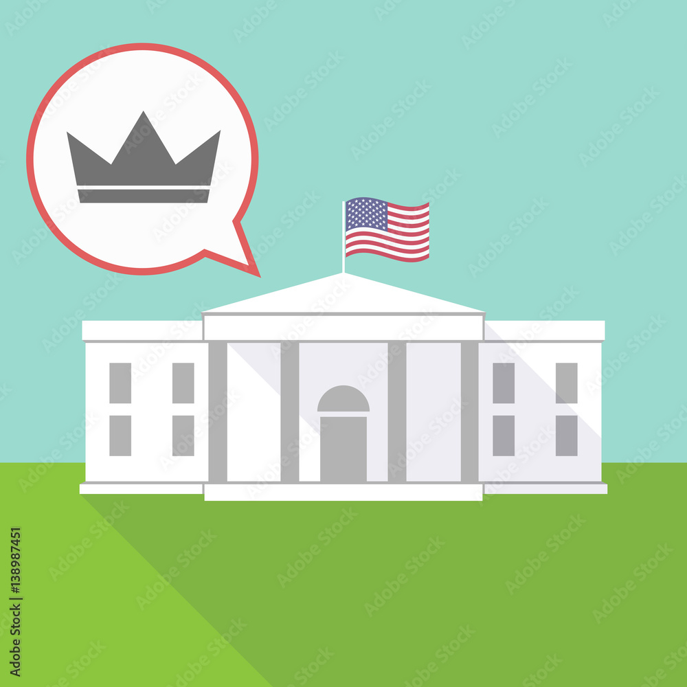 The White House with a crown