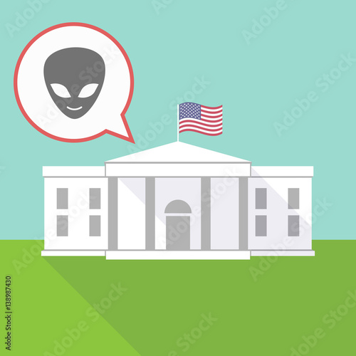 The White House with an alien face