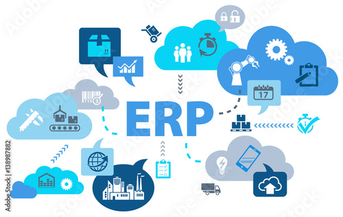 ERP System Concept photo