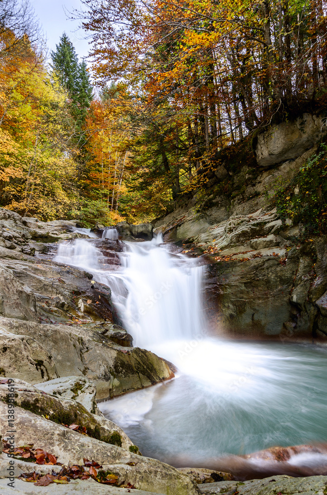 Waterfall of the Cube, Selva de Irati, Navarra Waterfall of the Cube, Selva de Irati, Navarra