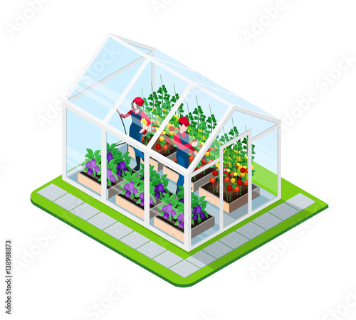 Greenhouse Isometric Concept