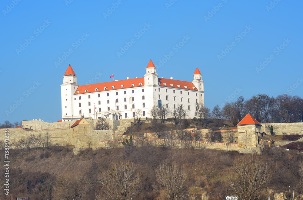 bratislava castle in the city centre Slovakia