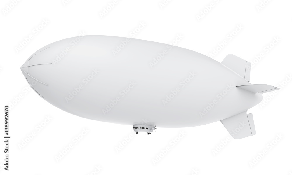 Fototapeta premium Zeppelin Airship Isolated