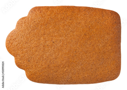 Gingerbread Label Cookie