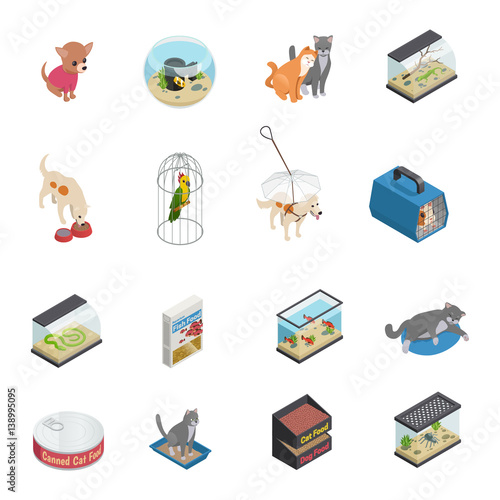 Pet Shop Icons Set