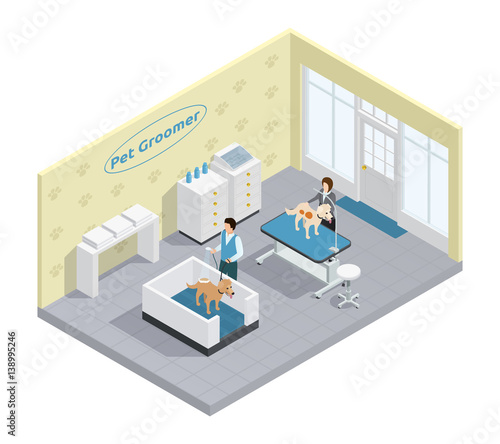 Pet Groomer Illustration