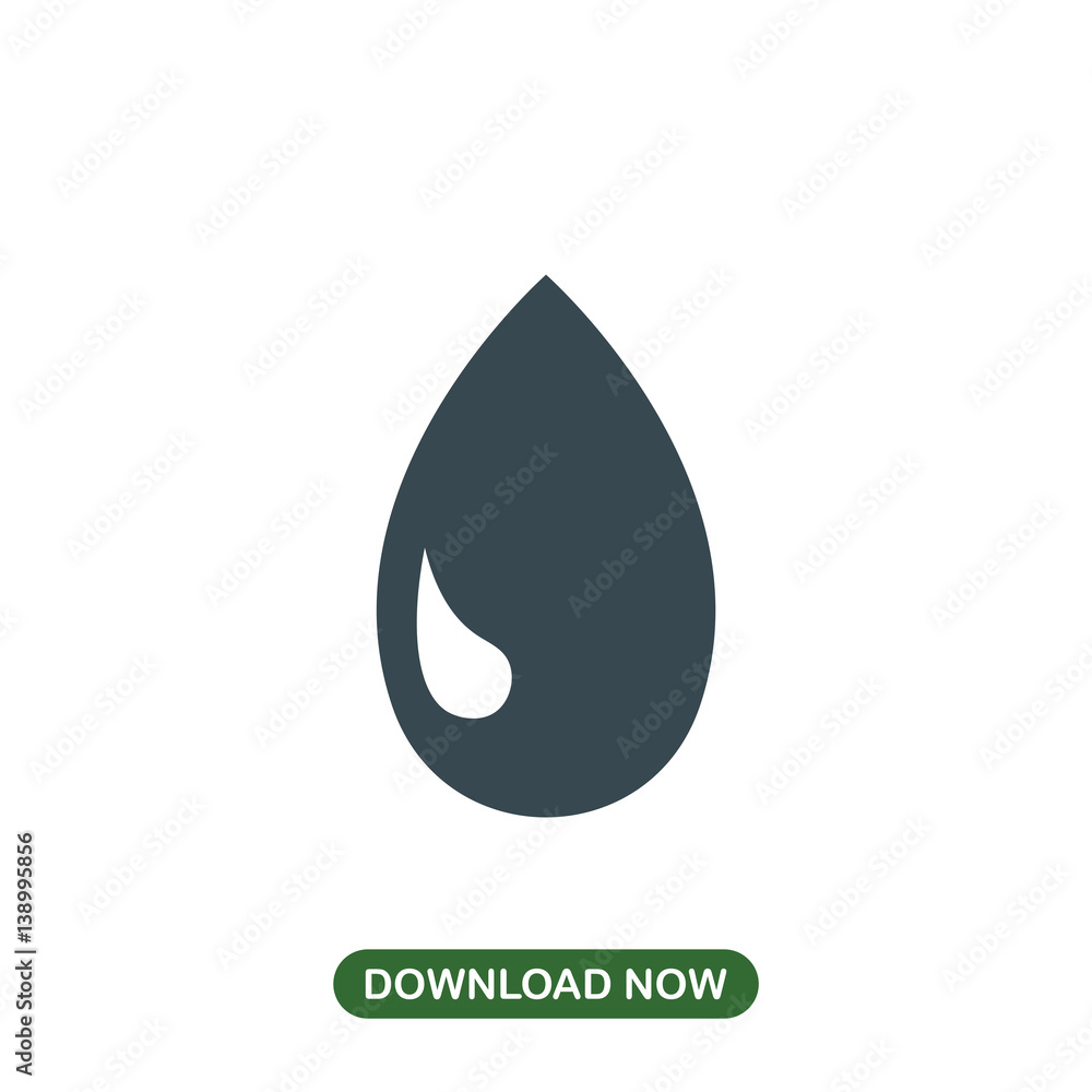 Water drop icon vector Water drop icon vector