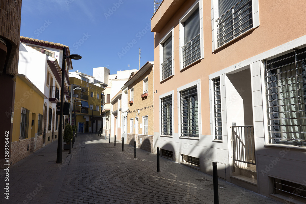 View of a street in the municipality San Vicente del Raspeig . View of a street in the municipality San Vicente del Raspeig .