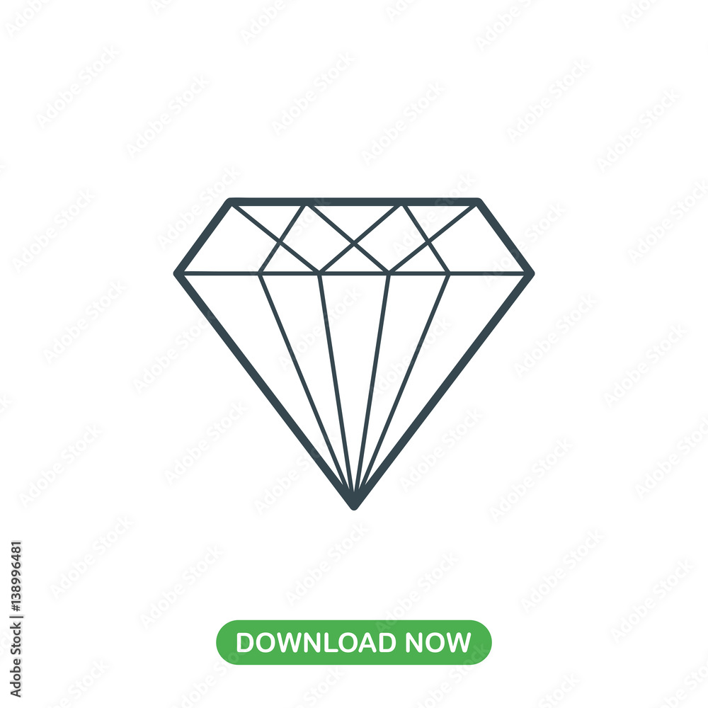 Diamond icon vector Diamond icon vector