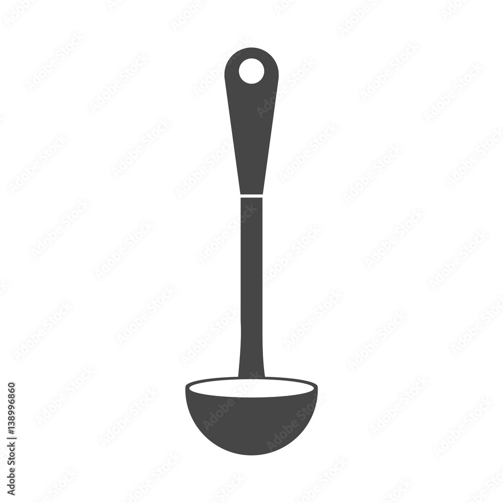 Ladle Icon Flat Graphic Design - Illustration Ladle Icon Flat Graphic Design - Illustration