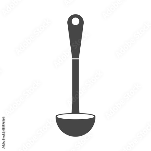 Ladle Icon Flat Graphic Design - Illustration