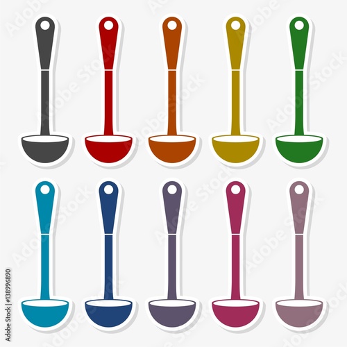 Ladle Icon Flat Graphic Design - Illustration