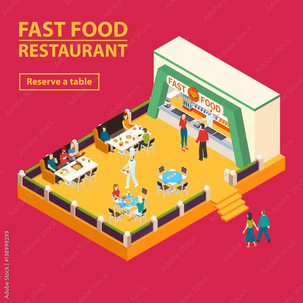 Fast Food Restaurant Background