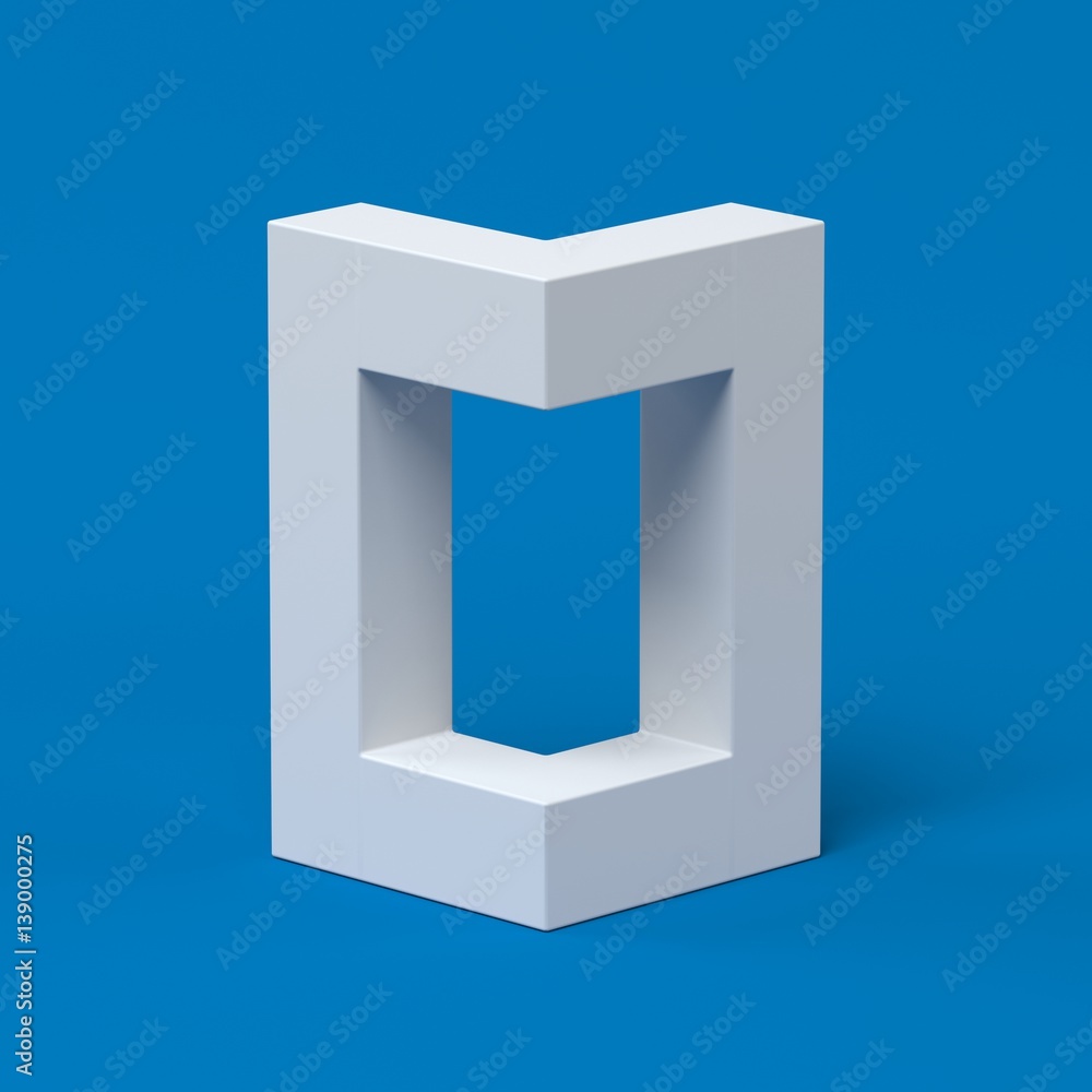 Isometric font number 0 Isometric font number 0