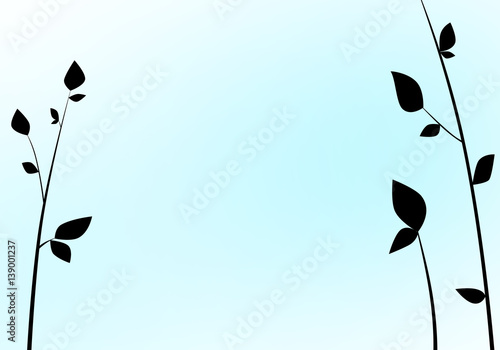 Vector Black White and Blue Background