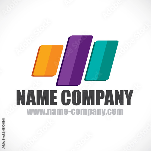 logo bandes multicolore décorateur conseil peintre