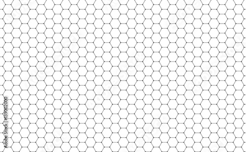WebVector Geometric background with Hexagons. Black and white geometric background.