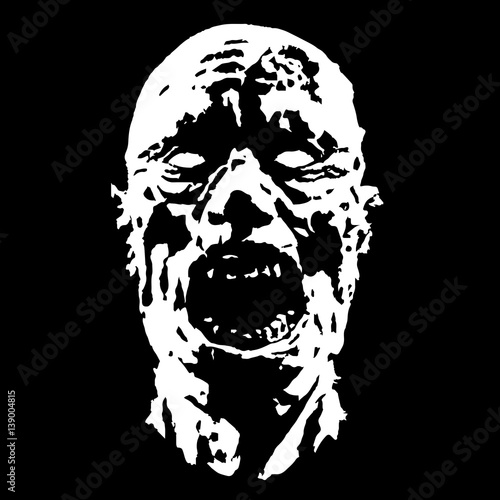 horror face vector illustration