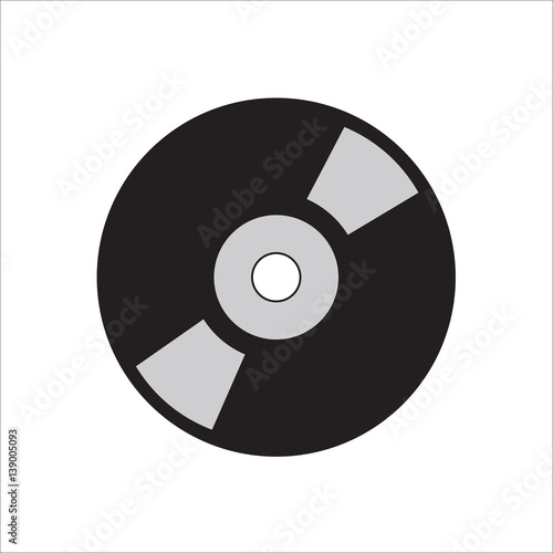 cd icon on white background