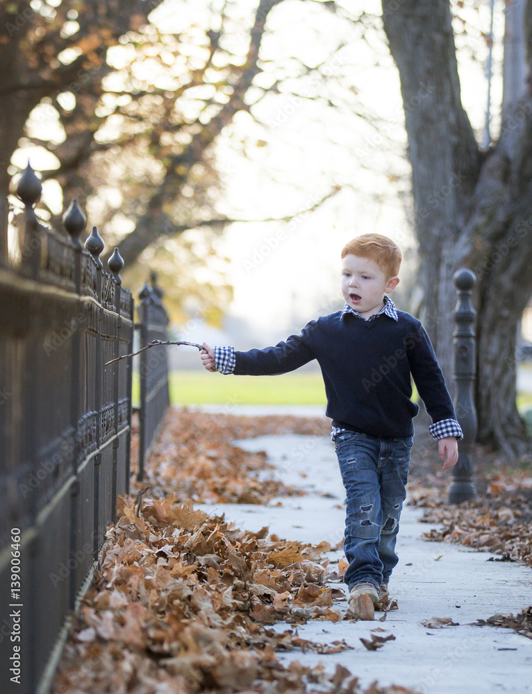 Fototapeta premium Redhead Boy