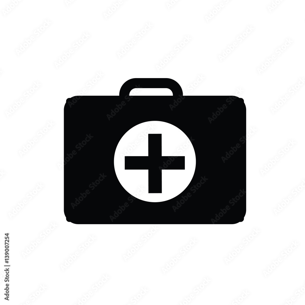 medicine chest icon on white background medicine chest icon on white background