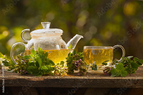 green tea in beautiful cup