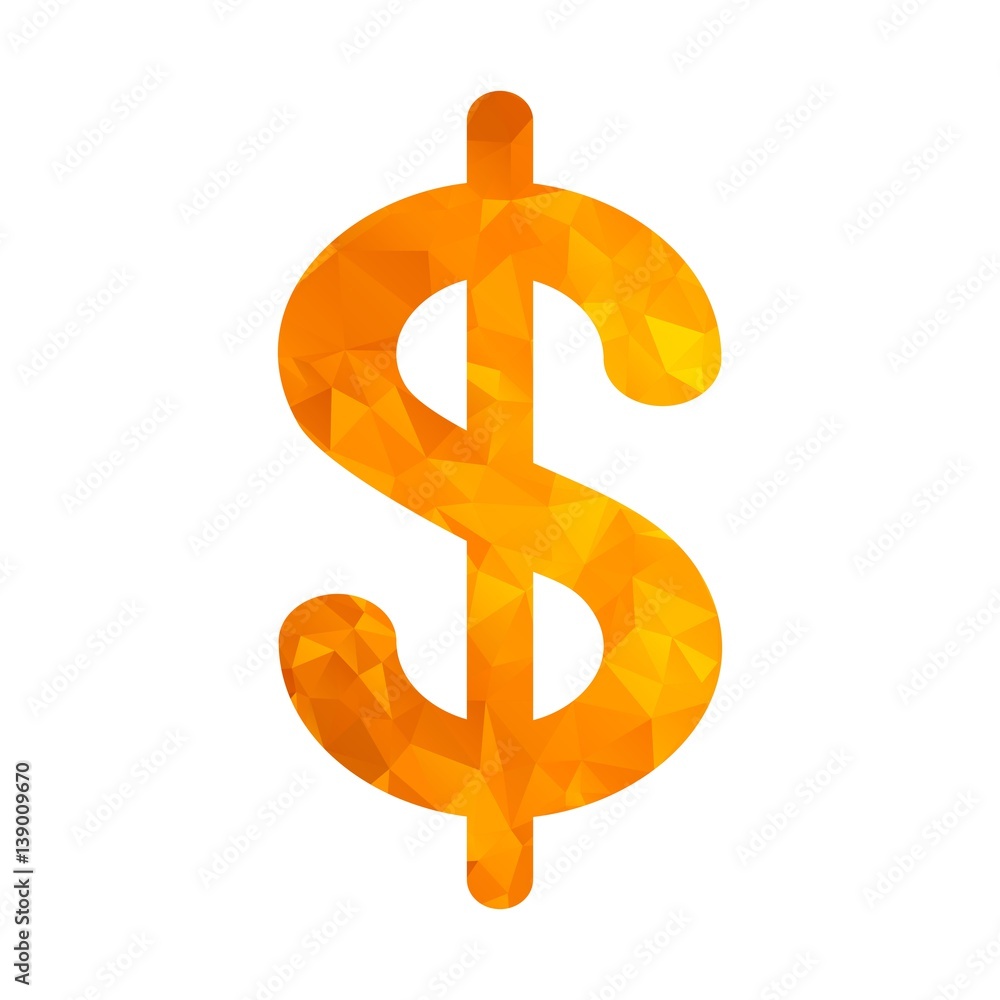 polygon golden icon dollar polygon golden icon dollar