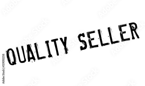 Quality Seller rubber stamp. Grunge design with dust scratches. Effects can be easily removed for a clean, crisp look. Color is easily changed.