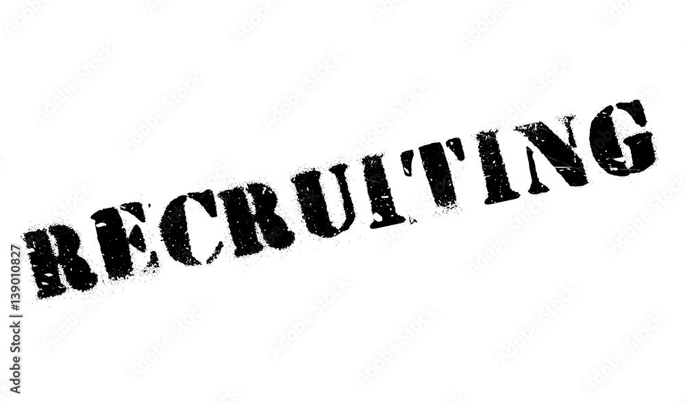 Recruiting rubber stamp. Grunge design with dust scratches. Effects can be easily removed for a clean, crisp look. Color is easily changed. Recruiting rubber stamp. Grunge design with dust scratches. Effects can be easily removed for a clean, crisp look. Color is easily changed.