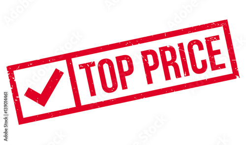 Top Price rubber stamp. Grunge design with dust scratches. Effects can be easily removed for a clean, crisp look. Color is easily changed.