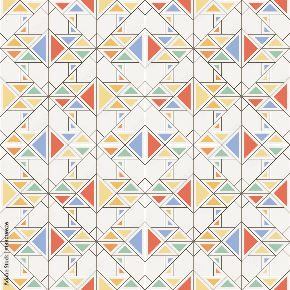 Seamless geometric triangle pattern. Seamless geometric triangle pattern.