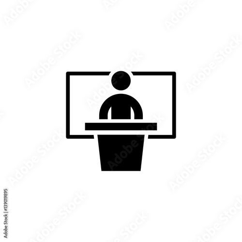 Training Icon. Business Concept. Flat Design.
