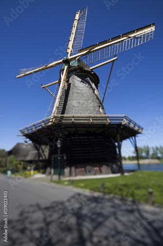 Dutch windmill in netherlands