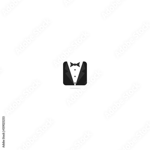 Butler or Suit or Jacket or Tuxedo Icon. Isolated.