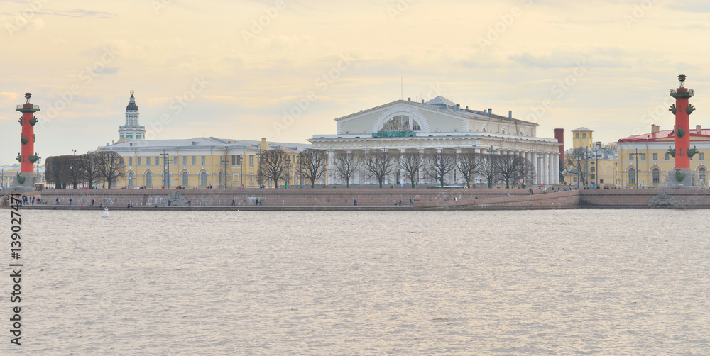 View of Spit Vasilyevsky Island.
