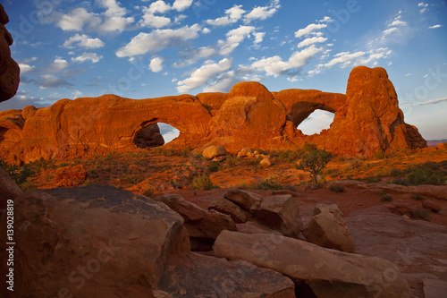 North and South Windows, Arches National Park, Utah