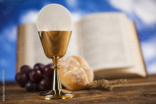 Bible, Eucharist, sacrament of communion background