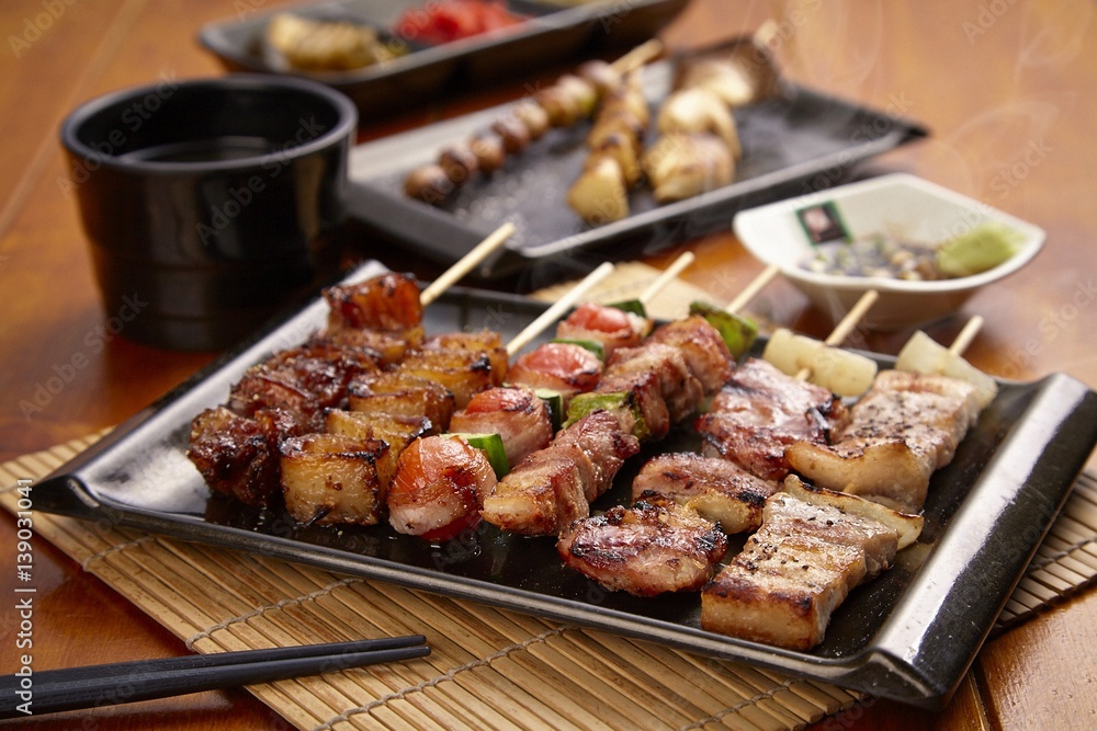 izakaya style grilled skewers izakaya style grilled skewers