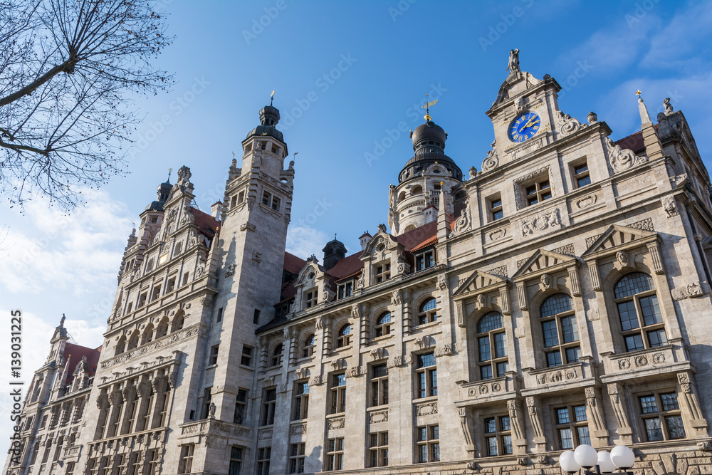 Leipzig Exterior Altes Rathaus Council City Government Germany Europe Architecture Building Daytime Facade