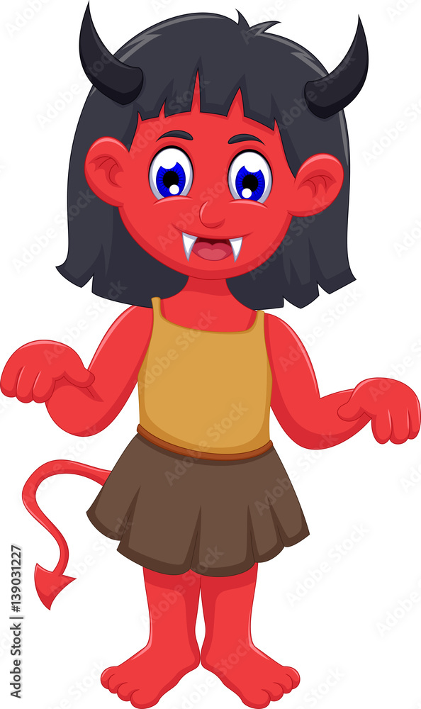 Cartoon devil girl for you design Cartoon devil girl for you design