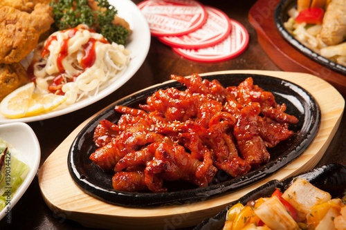dakbal is korean style pub food Spicy chicken feet