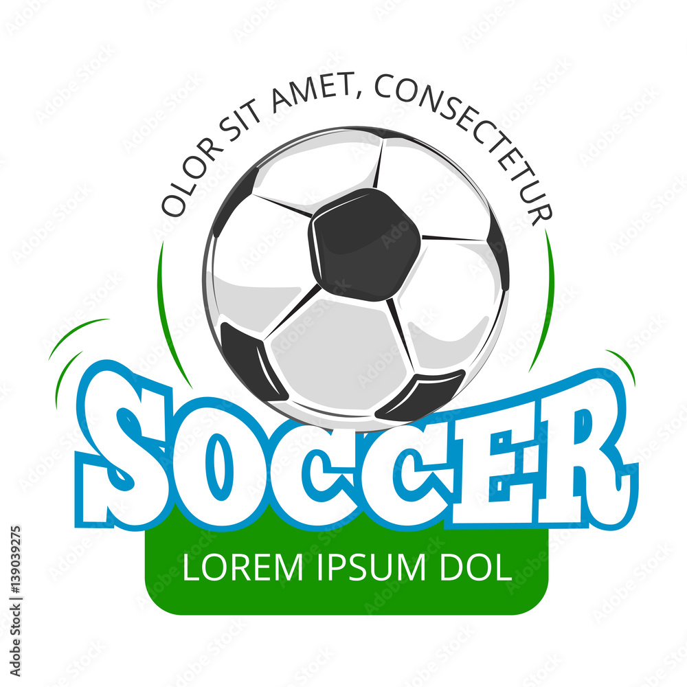 Football, soccer club vector logo, badge template Football, soccer club vector logo, badge template