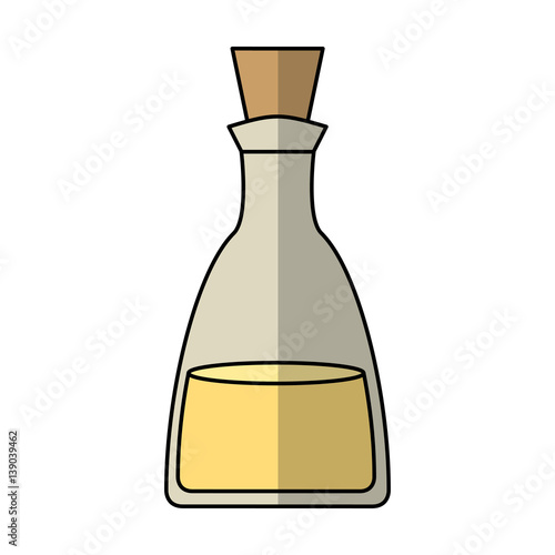 oil bottle spa product vector illustration design